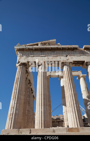 Il Partenone all'Acropoli, Sito Patrimonio Mondiale dell'UNESCO, Atene, Grecia, Europa Foto Stock