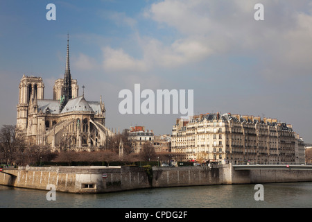 Ile de la Cité e dalla cattedrale di Notre Dame, Paris, Francia, Europa Foto Stock
