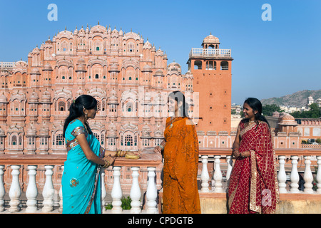 Hawa Mahal (palazzo dei venti), costruito nel 1799, Jaipur, Rajasthan, India, Asia Foto Stock