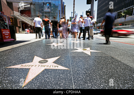 Walk of Fame, Hollywood Boulevard, Los Angeles, California, Stati Uniti d'America, America del Nord Foto Stock