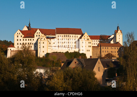Il castello di Colditz, Colditz, in Sassonia, Germania, Europa Foto Stock