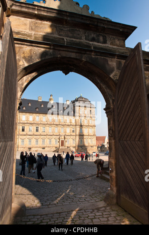 Il Neue Residenz (Palazzo Nuovo), Bamberg, Sito Patrimonio Mondiale dell'UNESCO, Baviera, Germania, Europa Foto Stock