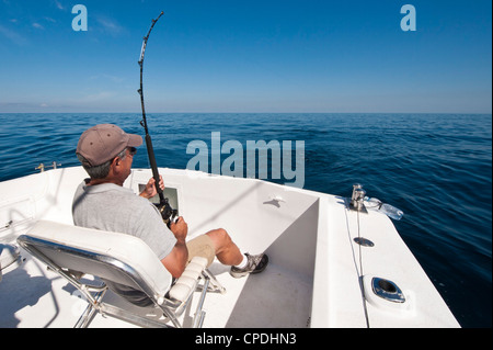 Deep-sea sport-pesca di sailfish, Puerto Vallarta, Jalisco, Messico, America del Nord Foto Stock