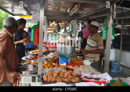 Fornitore di cibo in Little India di Georgetown, Penang, Malaysia Foto Stock