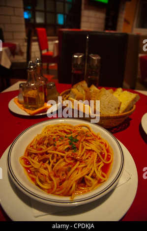 Ristorante quartiere Lapad Dubrovnik Dalmazia Croazia Europa Foto Stock
