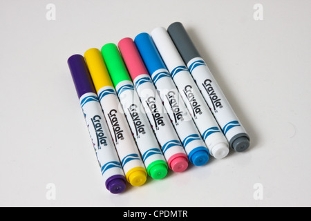 Colore Colore acqua pennarello Crayola marcatori Foto Stock