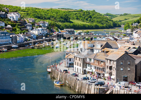 Il fiume Looe a Looe in Cornovaglia, England, Regno Unito, Europa Foto Stock