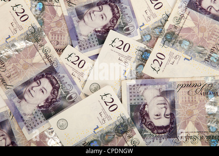 20 o venti pound note Foto Stock