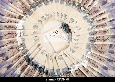 20 o venti pound note Foto Stock