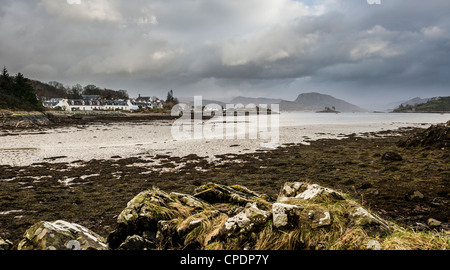 Plockton e Loch Carron, Highlands, Scotland, Regno Unito Foto Stock