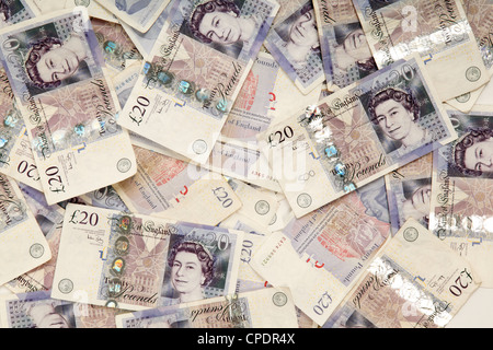 20 o venti pound note Foto Stock