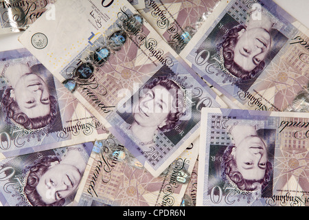 20 o venti pound note Foto Stock