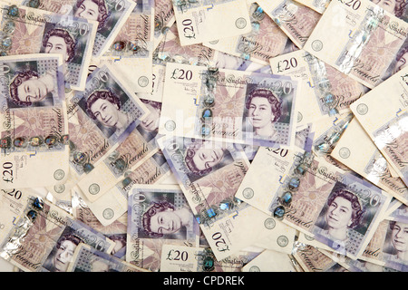 20 o venti pound note Foto Stock