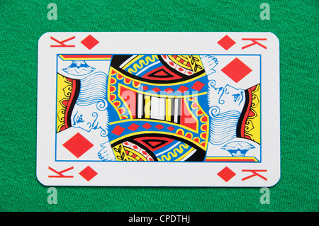 Un colorato foto di un isolato re carta da gioco Foto Stock