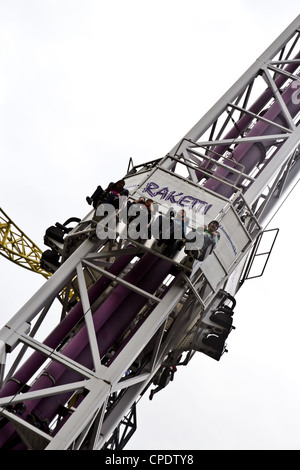 Spazio girato nel Parco divertimenti Foto Stock