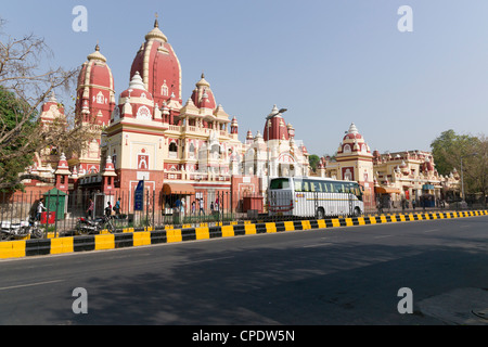 Birla Mandir è un tempio indù dedicato al Signore Laxminarayan a Delhi. Il tempio è costruito in onore della dea Lakshmi. Foto Stock