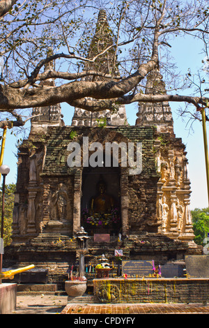 Chedi Wat Chet Yot, Chiangmai Thailandia Foto Stock