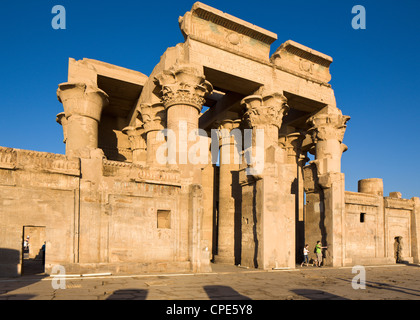 Il twin tempio di Sobek e Haroeris, Kom Ombo, Egitto, Africa Settentrionale, Africa Foto Stock