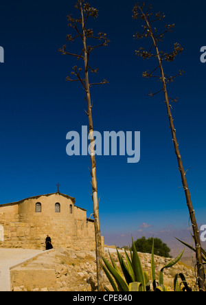 Mosè Memorial Church, Mt. Nebo, Giordania Foto Stock