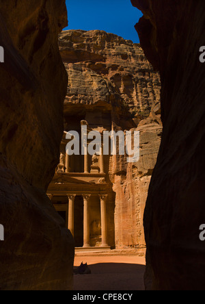 Al Khazneh, il Tesoro, Petra, Giordania Foto Stock