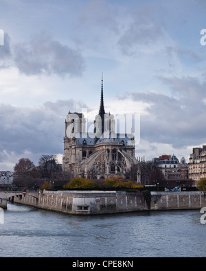 La cattedrale di Notre Dame a l'Ile de la Cite, Parigi, Francia, Europa Foto Stock
