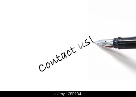 Contattaci Foto Stock