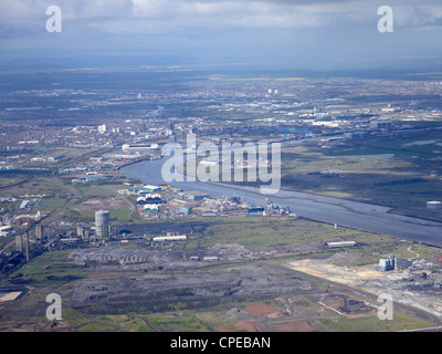 Teeside dall'aria, a nord-est dell' Inghilterra, Maggio 2012 Foto Stock