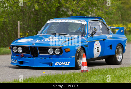 MUTSCHELLEN, Svizzera - 29 aprile: gara Vintage touring car BMW CSL 3,5 l dal 1973 al Grand Prix in Mutschellen, SUI Foto Stock