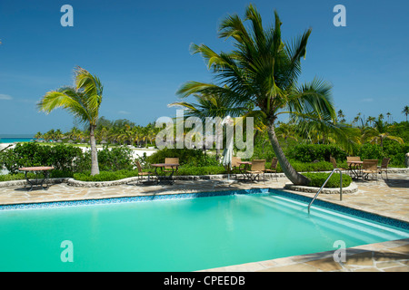 La piscina di Matemo lodge nell'arcipelago Quirimbas in Mozambico. Foto Stock