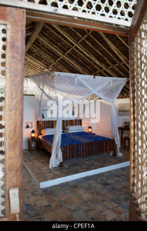 Guludo beach lodge nel Quirimbas National Park nel nord del Mozambico. Foto Stock