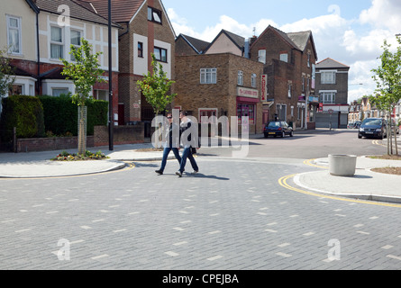 Nuova moderazione del traffico regime da Sustrans ed Haringey consiglio in Turnpike Lane area di Londra Nord Foto Stock