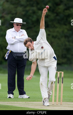 Local partita di cricket in Inghilterra del sud. Foto di James Boardman. Foto Stock