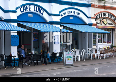 Gelateria vicino al molo di Southend-on-Sea Foto Stock