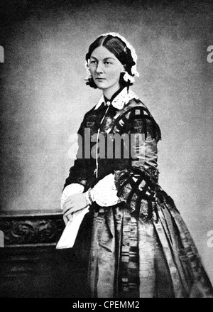 Florence Nightingale, ritratto da Lenthall da c.1858 del pioniere della moderna assistenza infermieristica Foto Stock