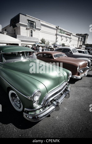 Hotrods presso il Viva Las Vegas Rockabilly Weekend 2012 carshow Foto Stock