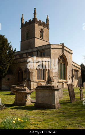 San Edward's Chiesa, Stow-su-il-Wold, Gloucestershire, England, Regno Unito Foto Stock