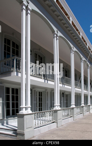 Restaurato elegante edificio del XIX secolo il vecchio quartiere di Iquique Cile Foto Stock