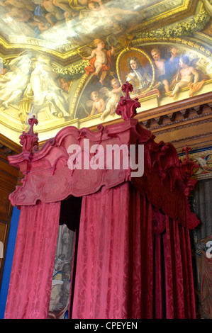 Letto ornati di Hampton Court, Kew, Londra. Foto Stock