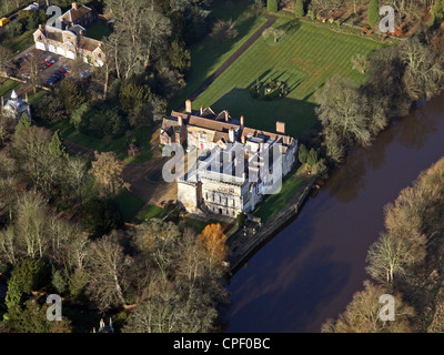 Vista aerea del Bishopthorpe Palace, Naburn, York Foto Stock