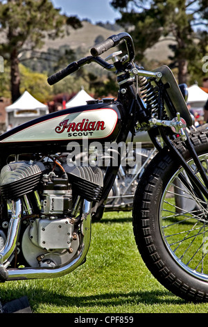 Scout indiano la moto in Quaglia Raduno motociclistico 2012 Foto Stock