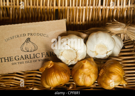 Aglio affumicato dall'Isola di White Foto Stock