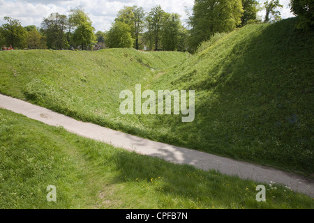 Sterri preistorici banche Castle Hill Thetford Norfolk Inghilterra Foto Stock