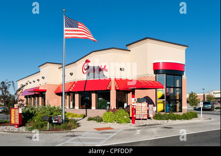 Chickfila ristorante fast food. Chick fil a Foto Stock