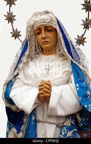 Processione di pasqua Virgen dolorosa del Paso del Encuentro Santander Cantabria Spagna Foto Stock