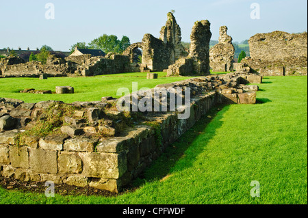 Rovine di Sawley Abbazia una fondazione cistercense in Ribble Valley Lancashire Inghilterra Foto Stock