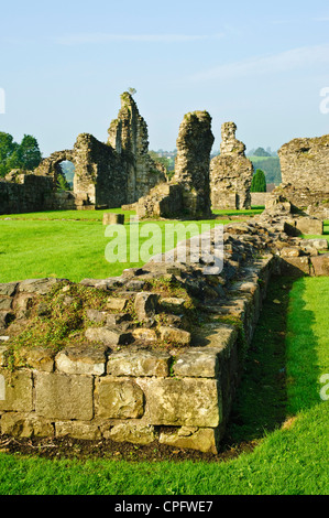 Rovine di Sawley Abbazia una fondazione cistercense in Ribble Valley Lancashire Inghilterra Foto Stock