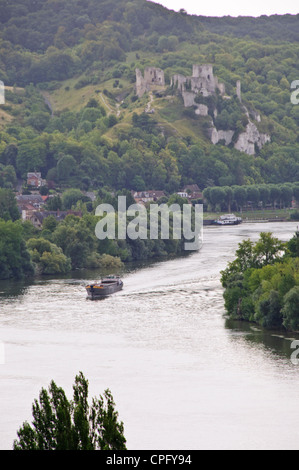 Les Andelys,Senna,Centro Storico,Town Hall, chiesa,'Plus Beaux Village' Normandia,Francia Foto Stock