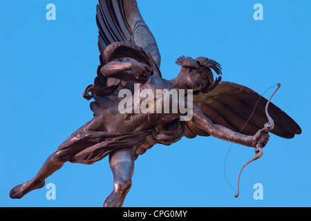 Inghilterra, Londra, Piccadilly Circus, Statua di Eros Foto Stock