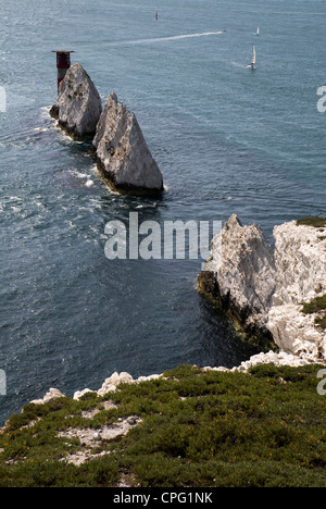 Gli aghi sull'Isola di Wight Foto Stock
