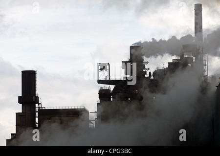 La Krupp Mannesmann steel works Duisburg Germania Foto Stock